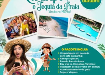 A fim de viajar para Coruripe e Jequiá da Praia em outubro? Aproveite pacotes promocionais!