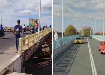Obra da Embasa trará mais segurança para pedestres na ponte de acesso à ilha de Paulo Afonso, diz prefeitura