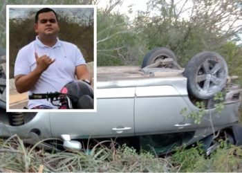 Jovem de 23 anos desvia de animais na pista, capota carro e morre na Barragem Leste