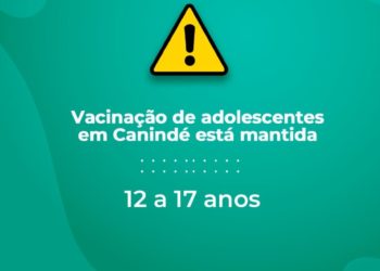 Canindé de São Francisco (SE) mantém vacinação de adolescentes entre 12 e 17 anos