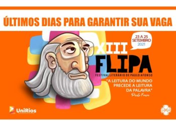 XIII FLIPA iniciará na próxima quinta-feira, dia 23: Veja o que a programação oferece