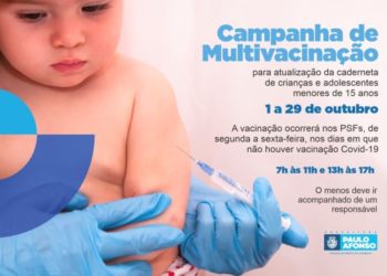 Campanha de multivacinação para menores de 15 anos tem início nesta sexta-feira (1) em PA
