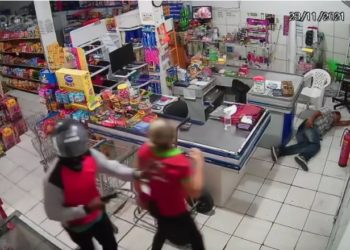 Paulo Afonso: Mercadinho assaltado há 47 dias volta a ser alvo de bandidos no Rodoviário (Vídeo)