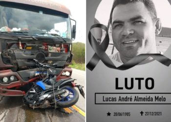 Enfermeiro do Samu morre ao bater moto de frente com caminhão em Olho d’Água das Flores, AL