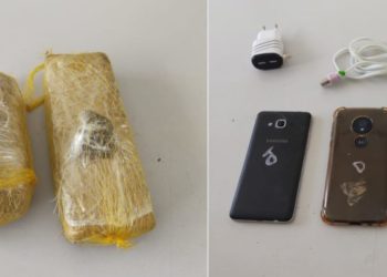 Droga e celulares são arremessados para o interior do presídio de Paulo Afonso