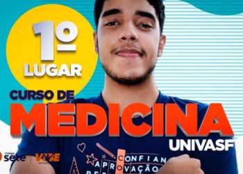 O 1º lugar é do Colégio Sete! João Brenner é aprovado em primeiro lugar em medicina na Univasf