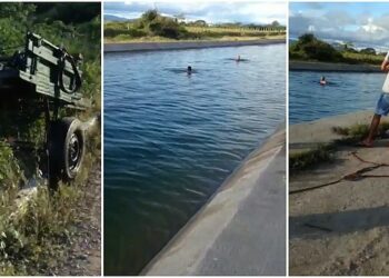 Criança morre e outra desaparece após carroça tombar no Canal do Sertão de Alagoas