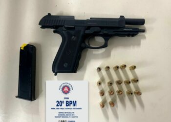 Centro de Paulo Afonso: homem flagrado com arma de fogo diz ser CAC, mas não apresenta registro e nem carteira, informa PM