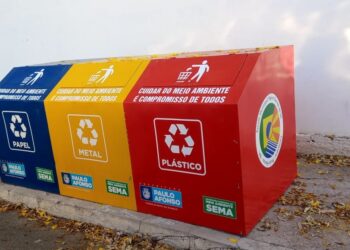 Mais três contêineres para a coleta seletiva são implantados pelo Meio Ambiente