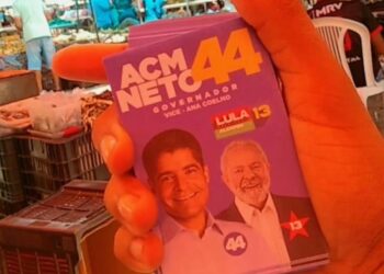 PT Bahia aciona a Justiça para apreender material que associa ACM Neto a Lula