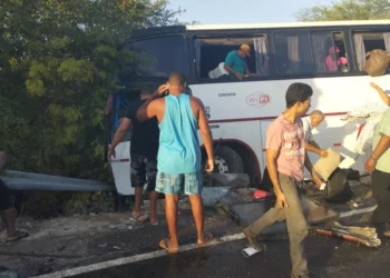 VÍDEO: Acidente envolvendo ônibus com romeiros deixa mortos e feridos entre Petrolândia e Floresta, no Sertão de PE