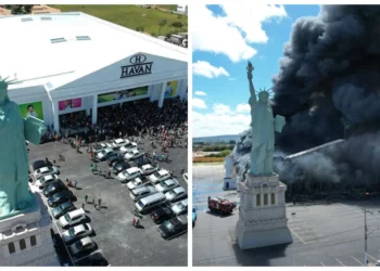 Incêndio que destruiu loja da Havan na Bahia é controlado; veja antes e depois