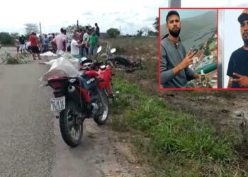 Dois homens morrem em acidente de moto na AL-220, entre  Olho D’água do Casado e Piranhas