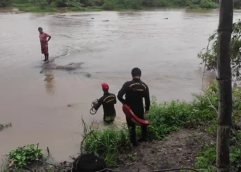 Bombeiros buscam corpo de homem que se afogou em rio no centro histórico de Piranhas, AL