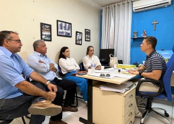 Prefeito interino acompanha secretária Cíntia Rosena em audiência com Delegado André Viana