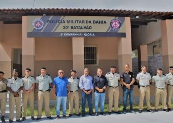 Inaugurada nova sede da 5ª Companhia do 20° Batalhão da Polícia Militar em Glória-BA