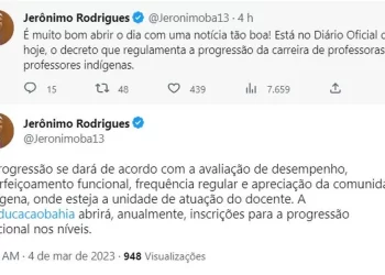 Governo da Bahia regulamenta a progressão de carreira de professores e professoras indígenas
