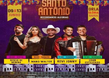 No litoral do sertão, a gente vai se encontrar! Se onde tem festejo, tem canção, no Santo Antônio de Glória, a gente vai forrozear!