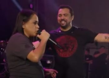 Em vídeo, Xand Avião se derrete por cantora pauloafonsina: “cantei com Raquel (dos Teclados), estourei, zerei o jogo!”