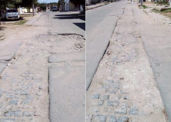 Buracos no BTN III: Moradores cobram recuperação da pavimentação da Rua Monteiro Lobato