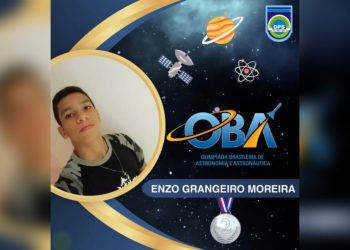 Aluno da rede municipal de Glória-BA conquista medalha de prata na Olimpíada Brasileira de Astronomia e Astronáutica