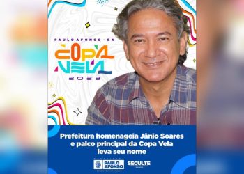Palco principal da Copa Vela recebe o nome de Jânio Soares, ex-secretário de Cultura