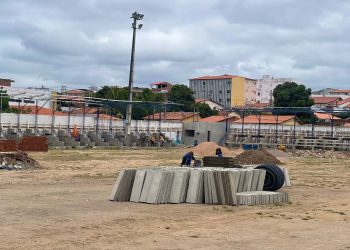 Obra do Estádio Álvaro de Carvalho, antigo Ruberleno, está em andamento e será totalmente requalificado