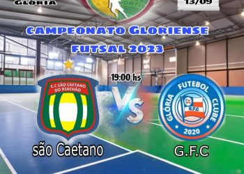 Nesta quarta-feira,13, tem sequência o Campeonato Gloriense de Futsal na nova quadra poliesportiva da Praça da Juventude