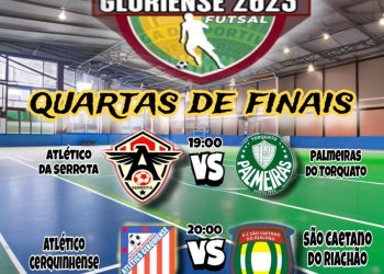 Nesta quarta-feira, 20, tem sequência o 1º Campeonato Gloriense de Futsal, na Quadra da Praça da Juventude