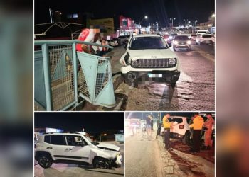 Condutor perde o controle do veículo e colide com passarela de ponte em Paulo Afonso