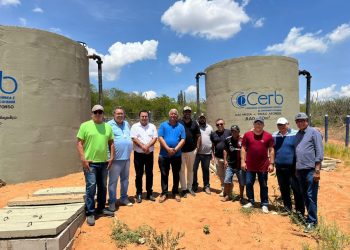 Marcondes acompanha implantação do  novo centro de distribuição na rede de água beneficiando a Várzea, Lagoa do Rancho, Alagadiço, Serrote, Macambira e Bonomão