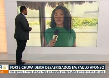 TV Bahia: Chuva de 4 horas em Paulo Afonso supera metade do registrado em 2023 no município; famílias estão desabrigadas