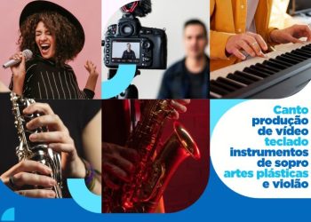 Núcleo de Arte Educação abre inscrições para os cursos de canto, teclado, artes plásticas, violão e instrumentos de sopro