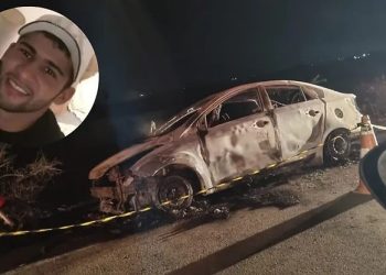 Jovem carbonizado na AL-145 em Água Branca pode ter sido vítima de execução e não latrocínio, diz Polícia Civil