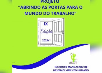 Instituto Mandacaru de Desenvolvimento Humano (IMDH) abre inscrições para cursos gratuitos. Inscreva-se de 13 a 15 de março de 2024!