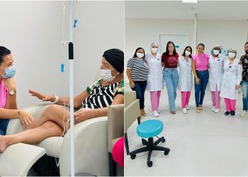 Evinha dedica tarde de afeto à pacientes com câncer em tratamento no Hospital Núcleo Vida