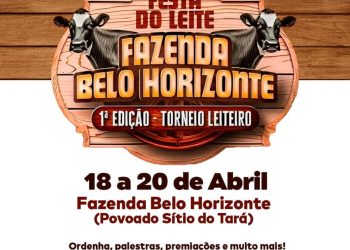 Festa do Leite acontece de 18 a 20 de abril no Sítio do Tará em Paulo Afonso