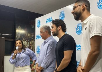 Marcondes Francisco e Mário Júnior anunciam retomada das obras de reforma do Teatro do Centro de Cultura Lindinalva Cabral