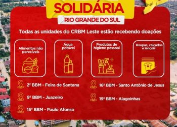 Bombeiros Militares de Paulo Afonso unem forças para auxiliar vítimas da catástrofe no RS com campanha de arrecadação de doações 