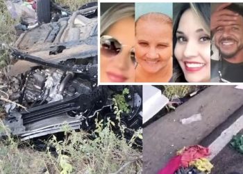 Quatro pessoas morrem após acidente grave em Chorrochó-BA; grupo ia passar São João na Paraíba
