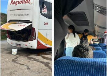 Pane em ônibus da Viação Regional deixa passageiros à espera por mais de 3h na BR-110, diz usuária de Paulo Afonso