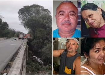 Tragédia no sertão alagoano: acidente na BR-423 mata quatro pessoas de uma mesma família em Canapi