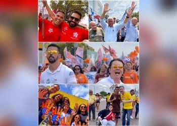 Candidatos a prefeito de Paulo Afonso aproveitam Desfile Cívico de Sete de Setembro para fazer campanha 