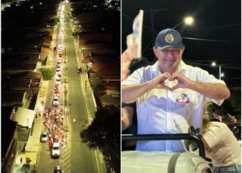 Apoiadores de Valmir Rocha lotam as ruas de Paulo Afonso em grande carreata
