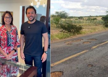 Deputado Mário Júnior e prefeita eleita de Glória, Vilma Negromonte, anunciam restauração da BA-210, da sede até a Adab sentido Rodelas