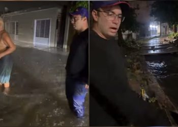 Prefeito Mário Galinho visita ruas e casas alagadas durante madrugada chuvosa em Paulo Afonso e anuncia mutirão