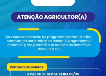 Prefeitura de Glória-BA inicia entrega dos boletos do Garantia-Safra 2024/2025