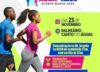 Prefeitura de Glória-BA promove a Corrida Rosa & Azul 2025