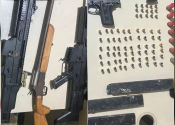 Suspeito é preso com pistola e submetralhadoras durante ação da RONDESP em Novo Triunfo-BA