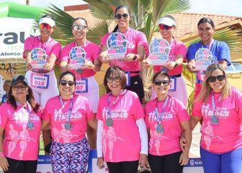 Glória-BA realiza mais uma edição da Corrida Rosa & Azul no Balneário Canto das Águas